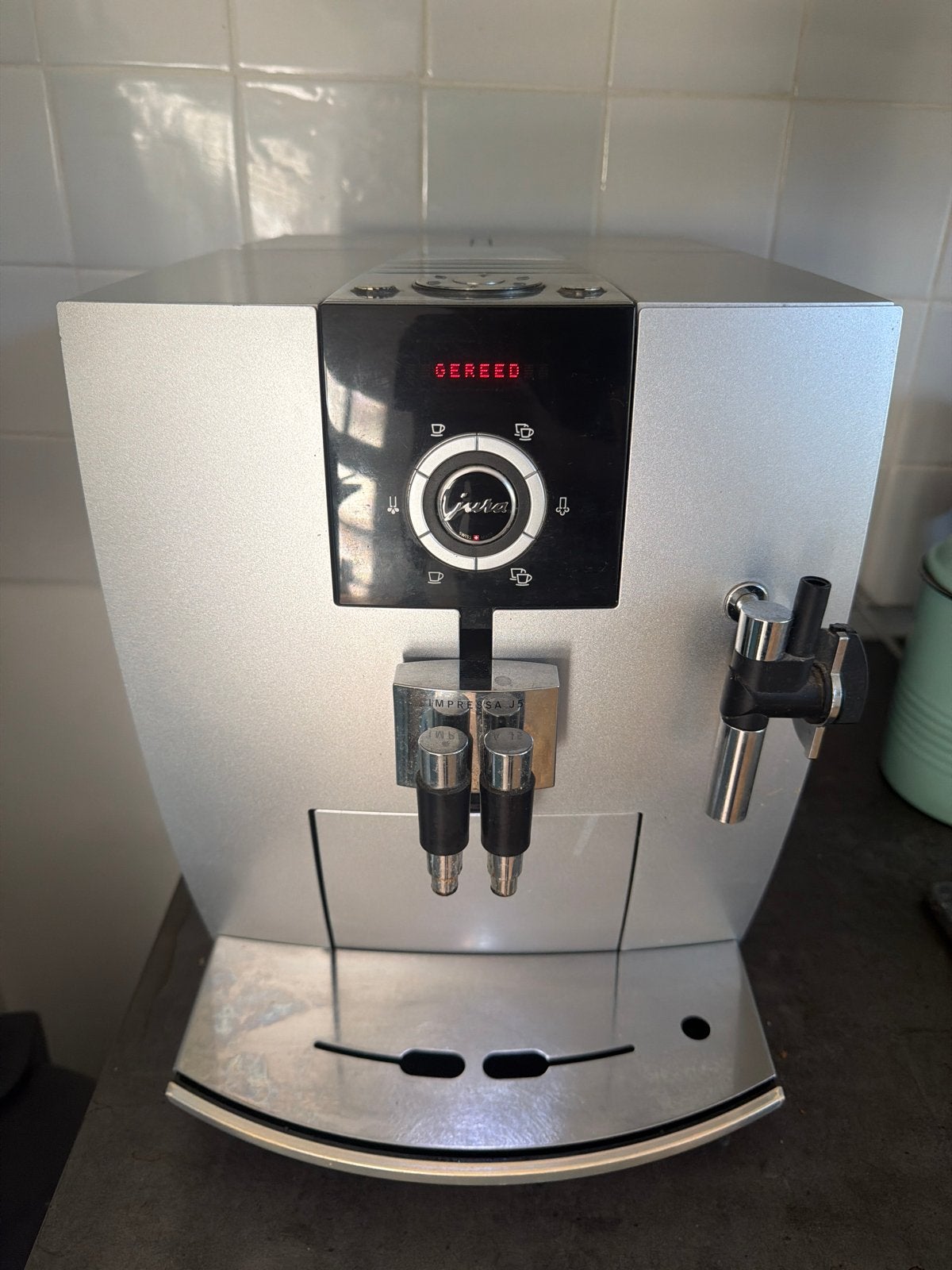 Jura Impressa C5 Platinum volautomatische koffiemachine, Afneembaar waterreservoir, Gebruikt, 10 kopjes of meer, Koffiemachine