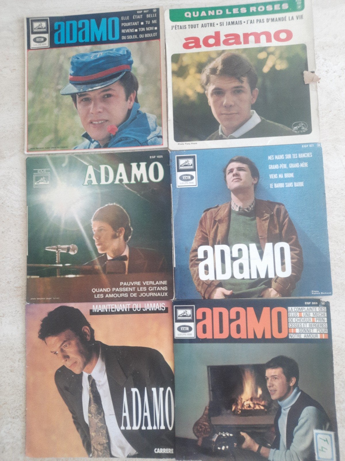46x vinyl singels van Adamo, Cd's en Dvd's, Vinyl Singles, Ophalen of Verzenden, Zo goed als nieuw, Nederlandstalig