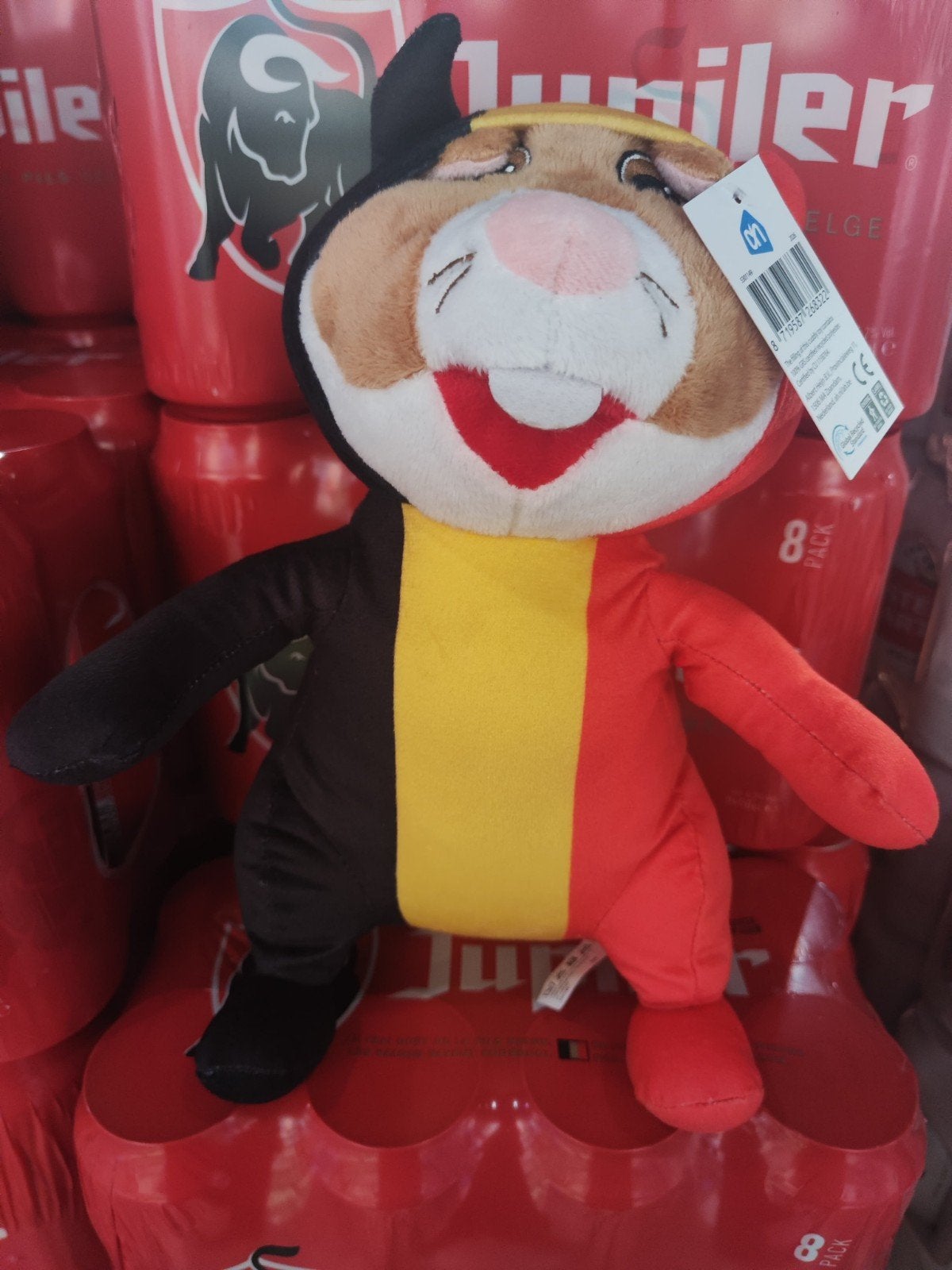 Rode duivel Belgie hamster Nieuw met kaartje, Ophalen of Verzenden, Nieuw, Overige typen