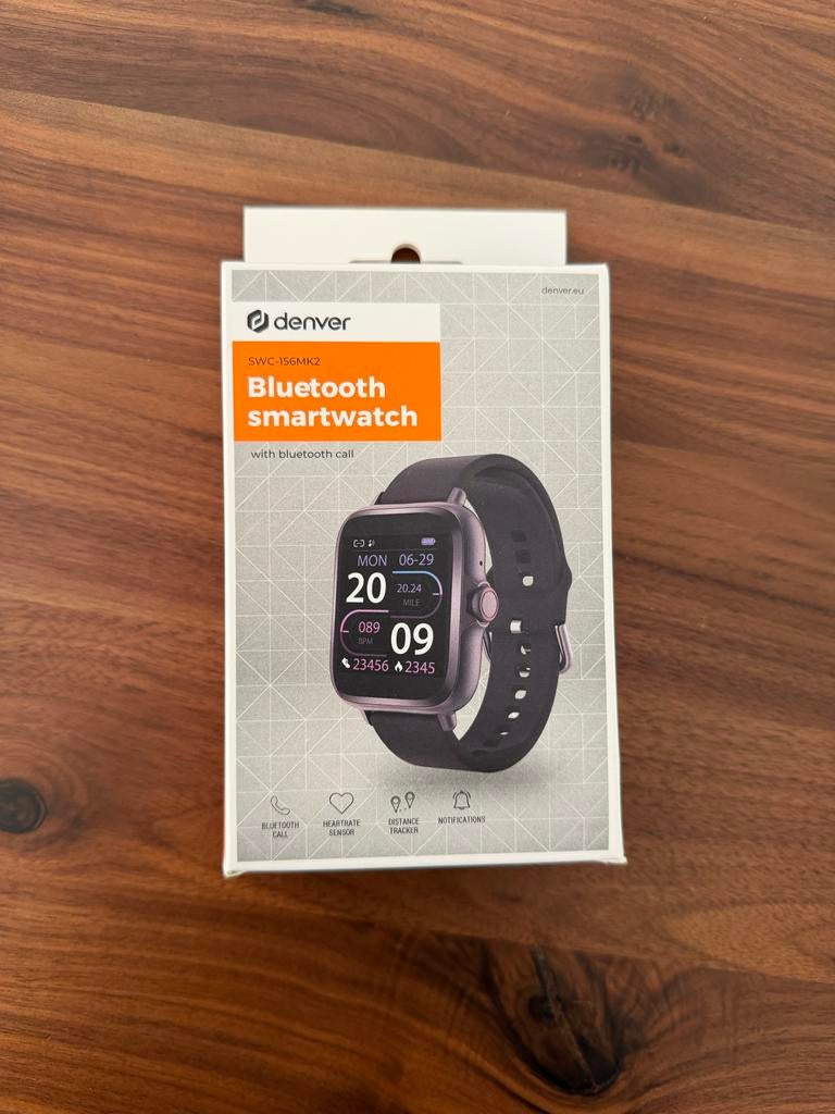 Denver SWC-156MK2 Bluetooth Smartwatch met belfunctie, Ophalen, Nieuw