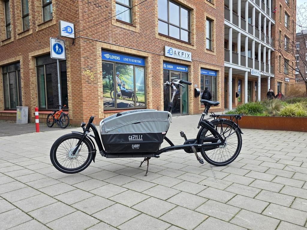 Elektrische Gazelle Cabby Bakfiets - Ideaal voor 2 kinderen, Gebruikt, Huif, Info@gazelle.nl, Ophalen of Verzenden