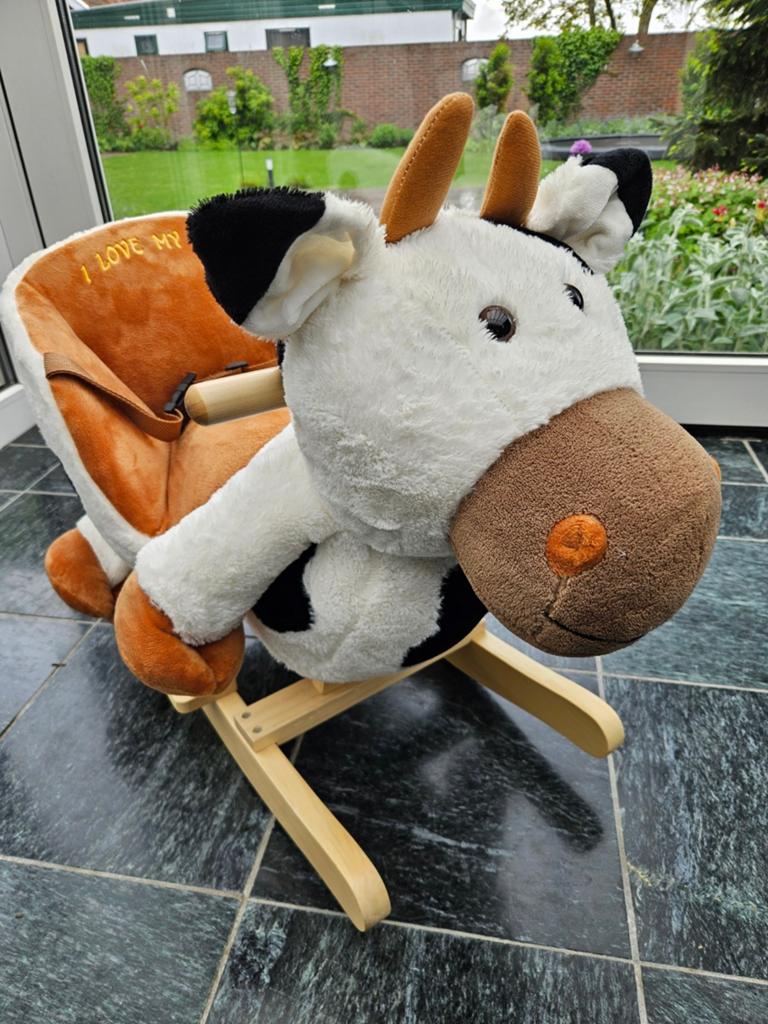 Hobbelkoe BabyGO - Hobbeldier - Schommelstoel voor kinderen, Kinderen en Baby's, Ophalen, Zo goed als nieuw, Overige typen