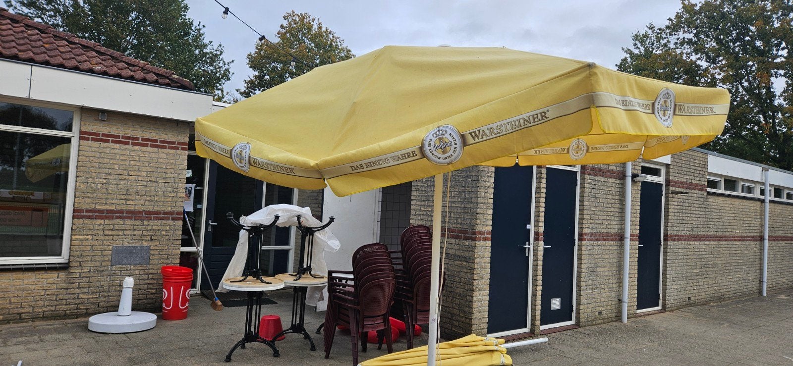 Parasol met afgebroken stang, Tuin en Terras, Ophalen, 2 tot 3 meter, Stokparasol, Verstelbaar