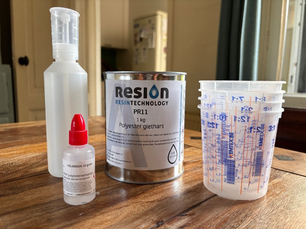 Polyester giethars set, Ophalen of Verzenden, Nieuw