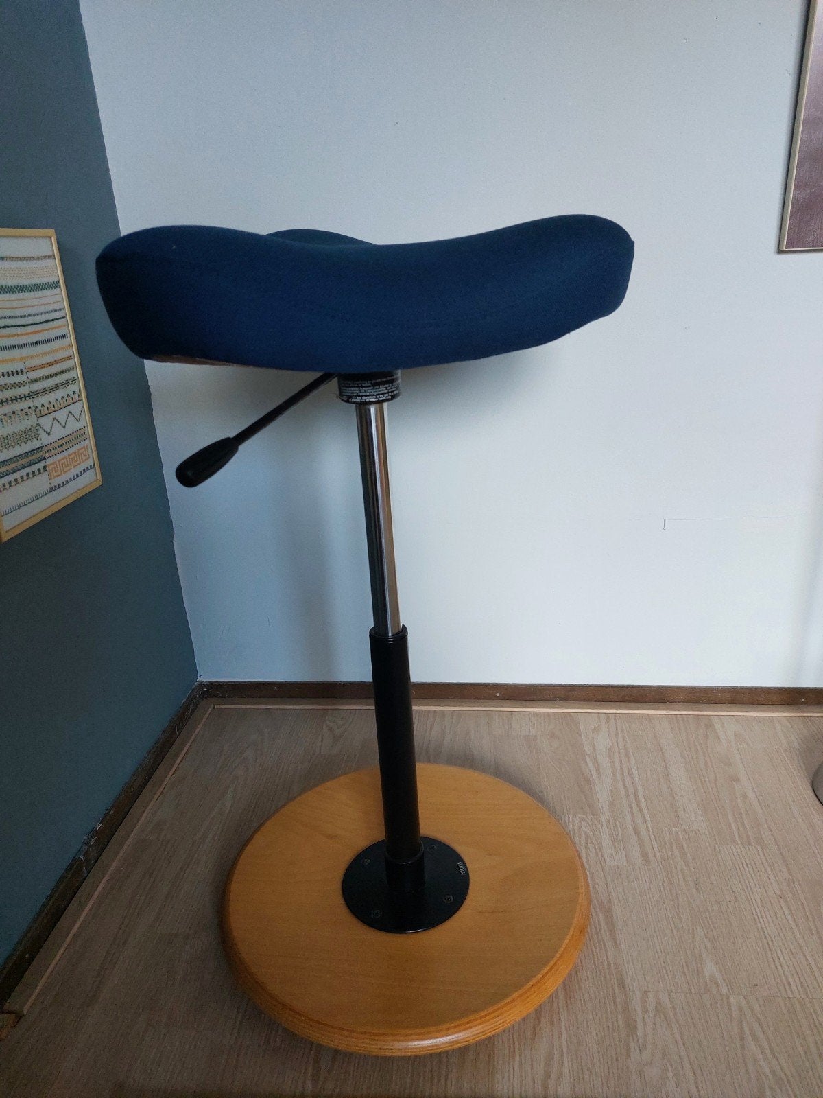 Stokke balansstoel / ergonomische kruk - Blauw, Huis en Inrichting, Ophalen