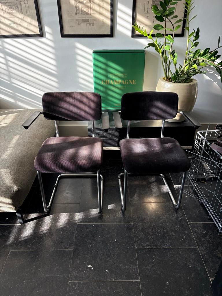 2 van Gispen stoelen, Huis en Inrichting, Ophalen, Gebruikt, Overige kleuren, Twee