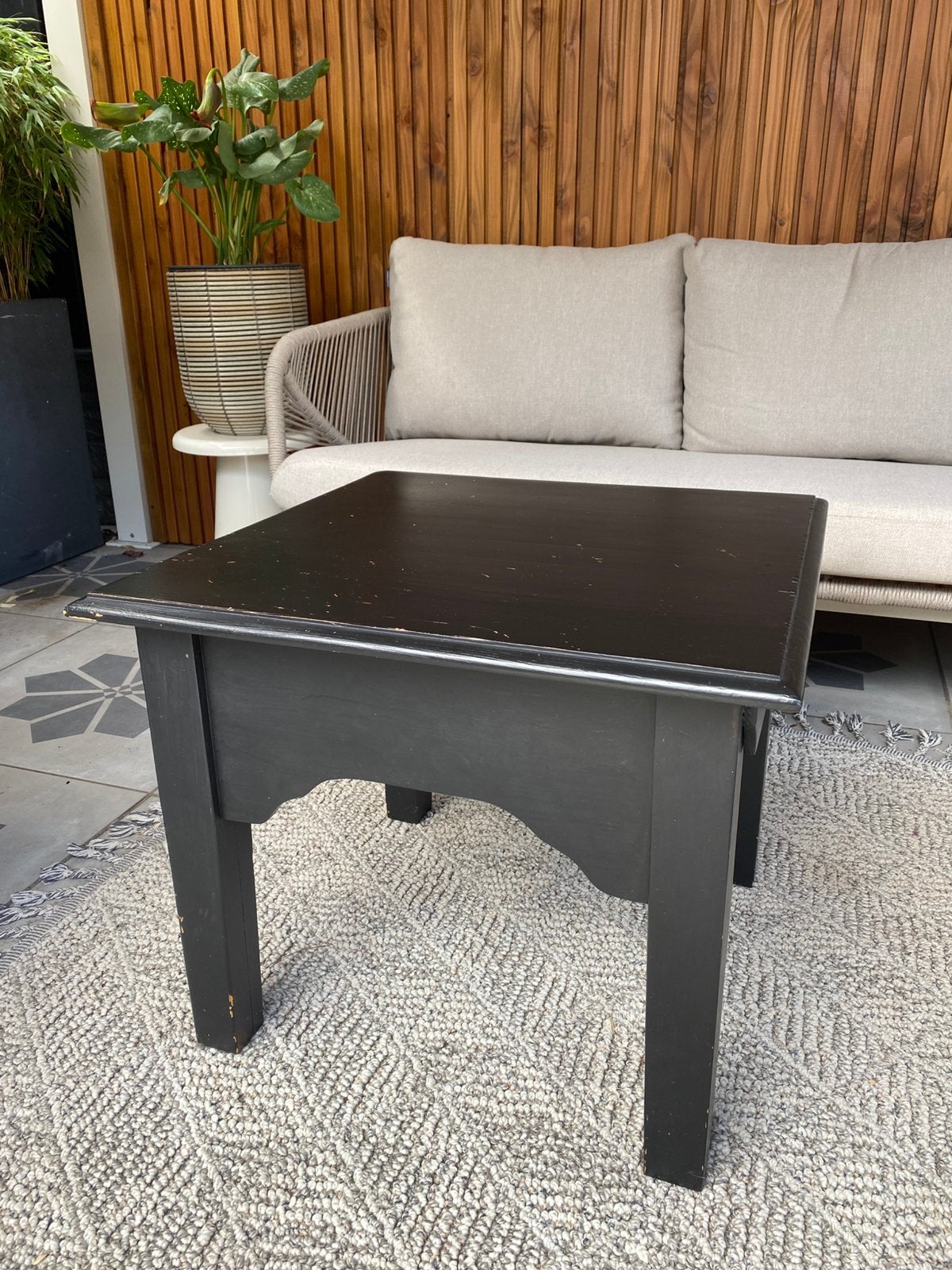 Salontafel landelijk, Ophalen, 50 tot 100 cm, Vierkant, 50 tot 100 cm