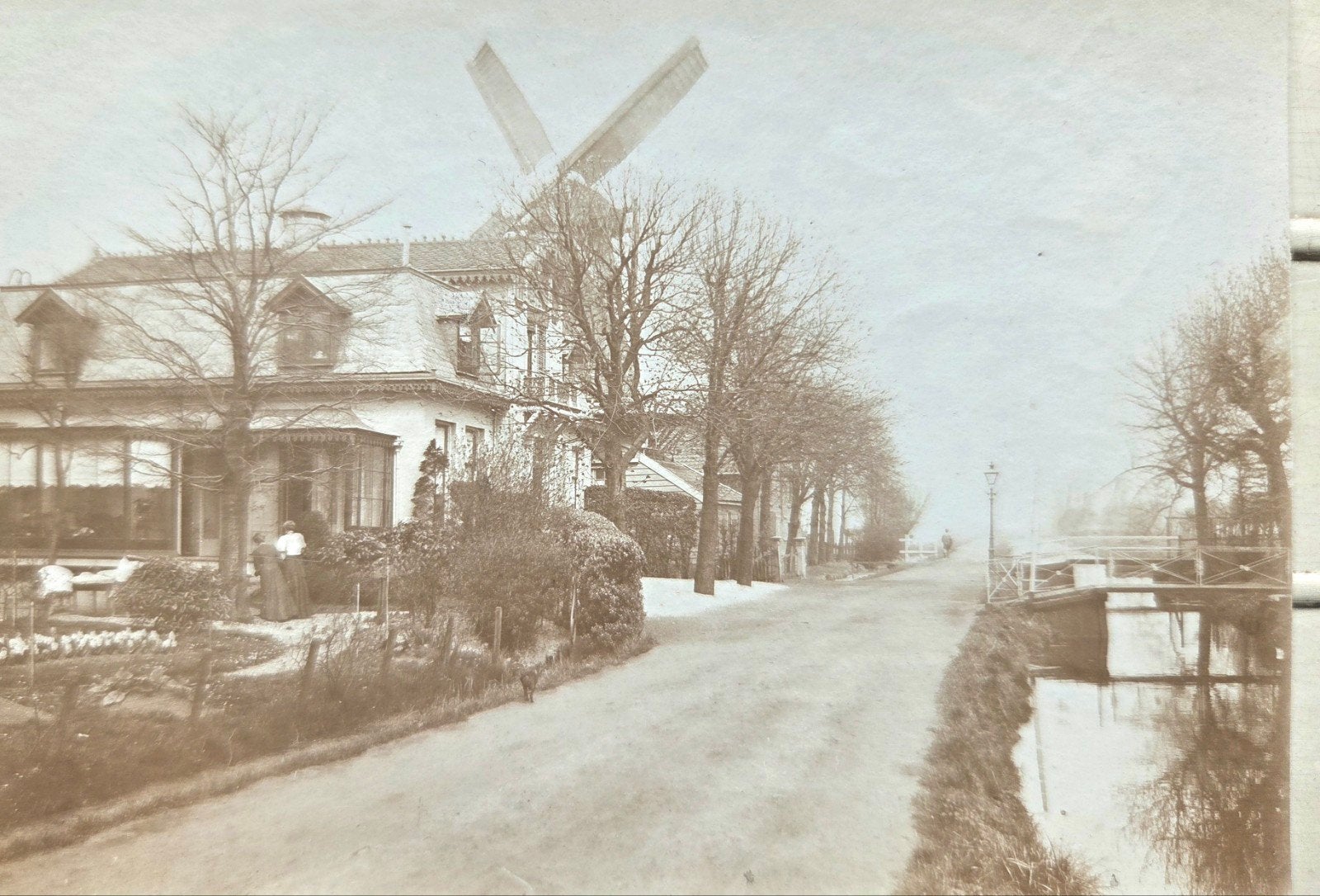 Rotterdam molen Kralingse plas, Verzamelen, Foto's en Prenten, Ophalen of Verzenden, Voor 1940, Zo goed als nieuw, Overige onderwerpen