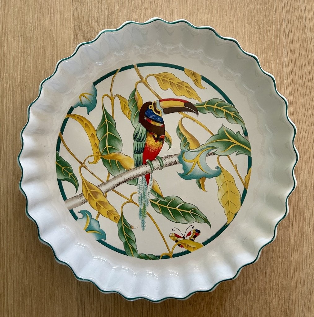 Vintage keramieken ovenschaal / schaal KeraFour van toekan, Ophalen of Verzenden