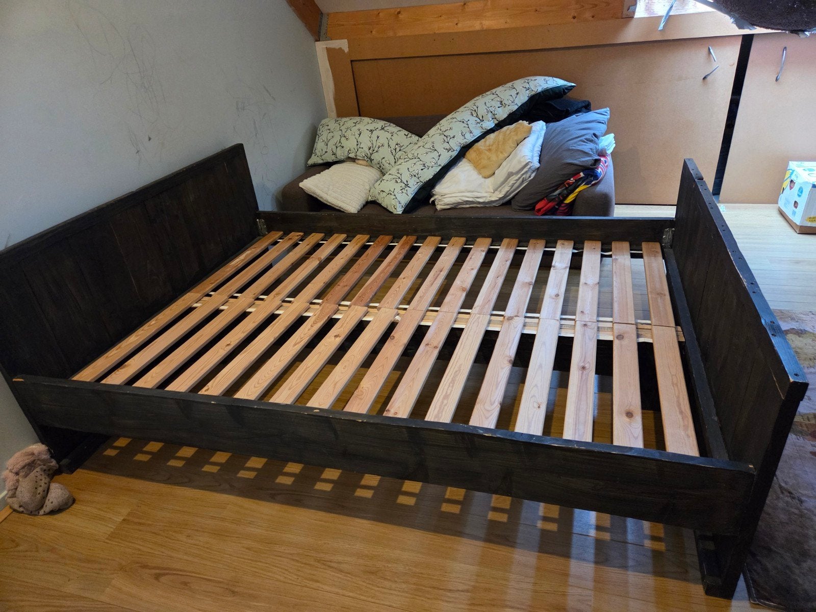 steigerhout 2 persoons, Huis en Inrichting, Ophalen, Steigerhout, Tweepersoons, 140 cm