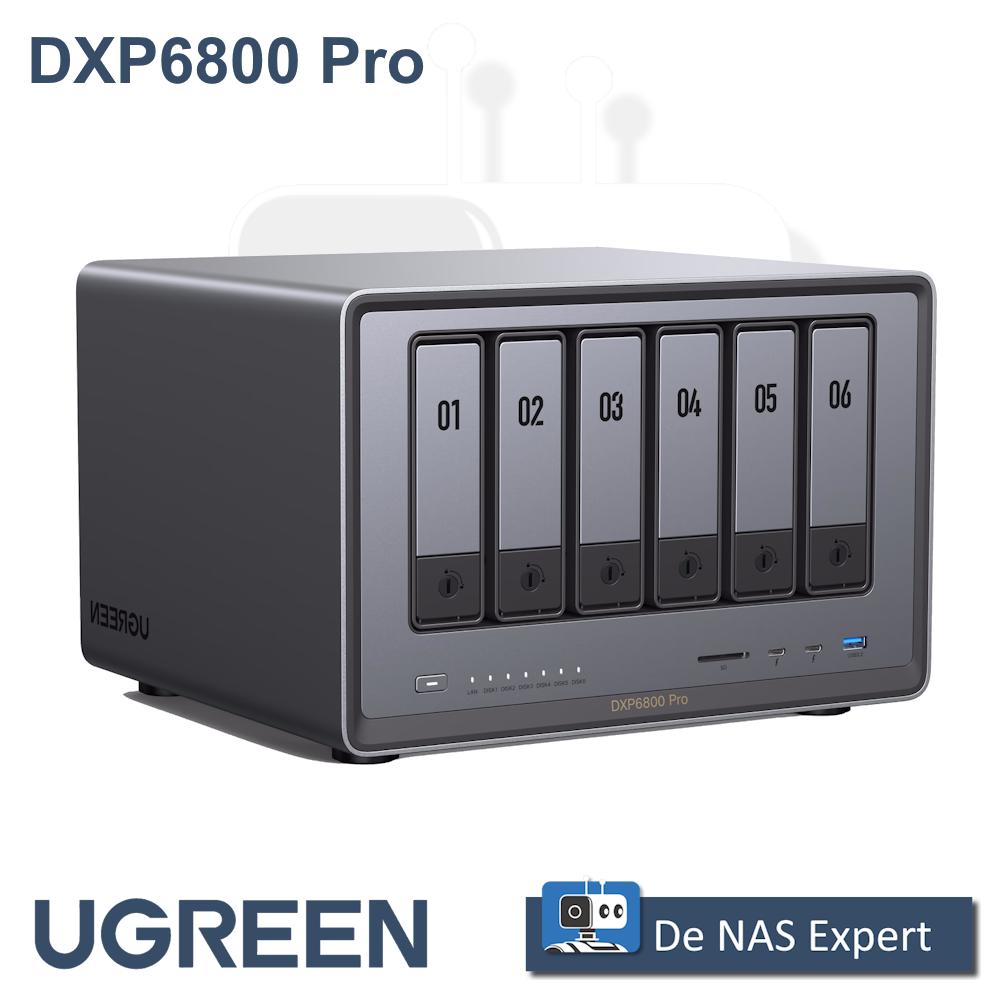 UGREEN DXP6800 Pro 16GB | 6x12TB | 2x2TB SSD | demomodel, Computers en Software, NAS, Zo goed als nieuw, Ophalen
