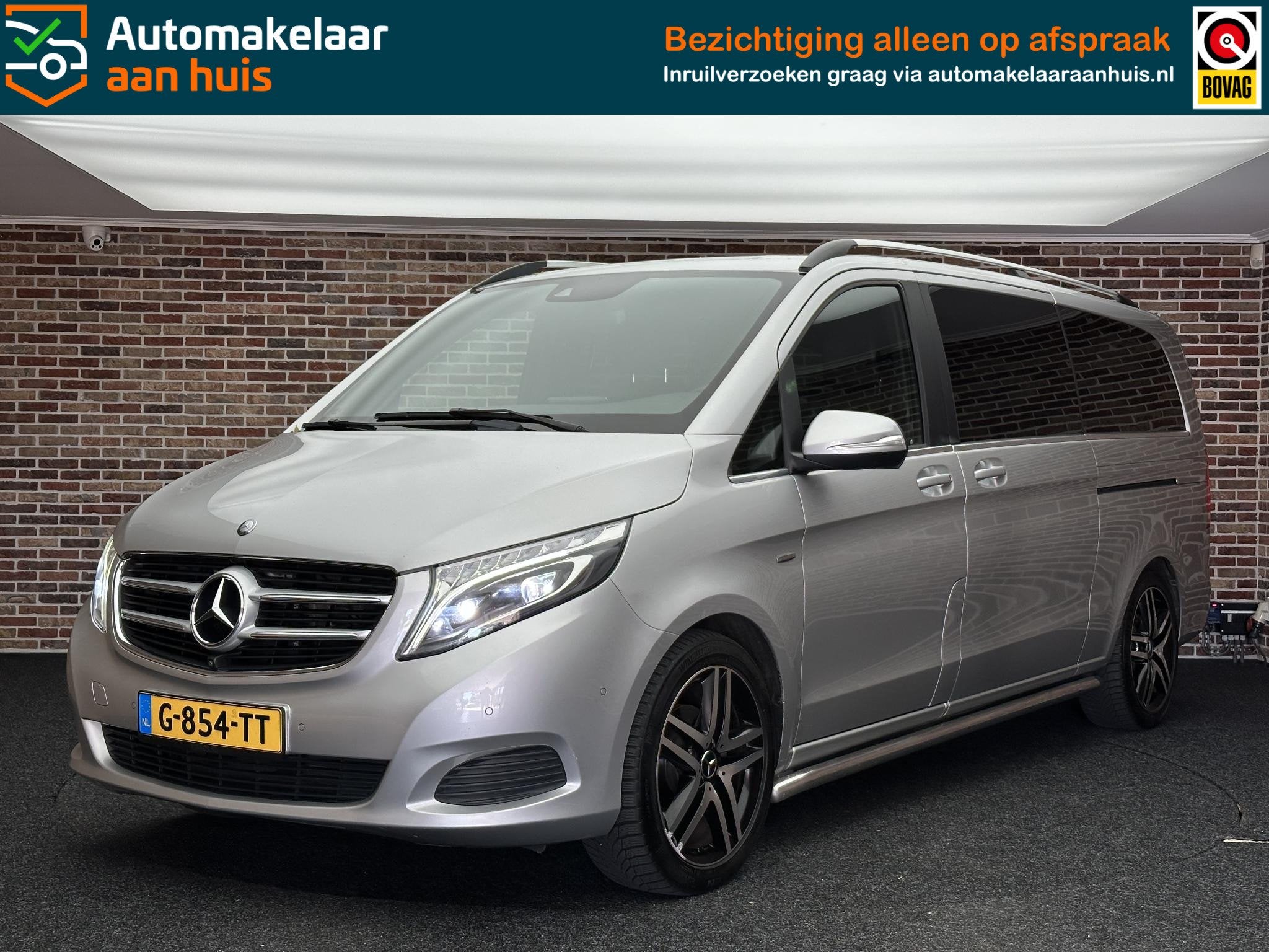 Mercedes-Benz V-klasse 220d Extra Lang 8 persoons | LED| 360, Automaat, Achterwielaandrijving, Gebruikt, 2000 kg