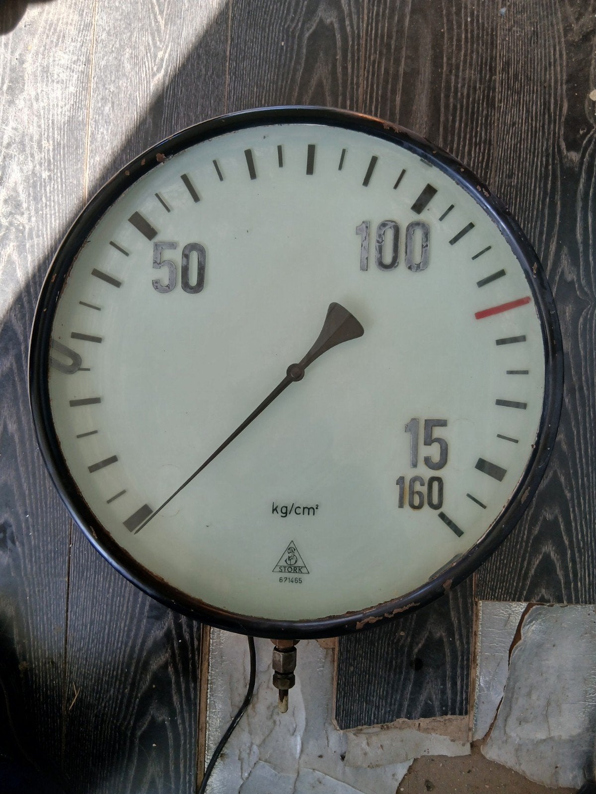 Grote Manometer Stork Hengelo Verlicht, Ophalen of Verzenden, Groter dan 1:32