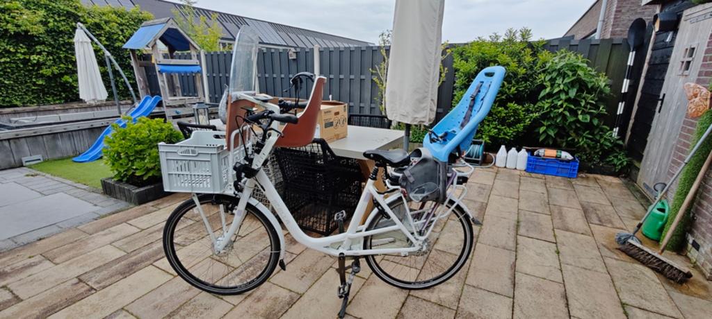 Electrische mama fiets Stella fiore met voorwiel motor., 51 tot 55 cm, Ophalen, Gebruikt, Overige merken