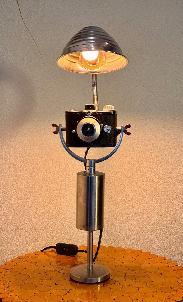 Tafellamp “Agfa Clack“, Gebruikt, Vintage, 60 cm, Met schakelaar
