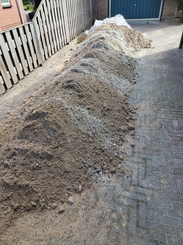 Straatzand, Ophalen, Gebruikt, Straatzand