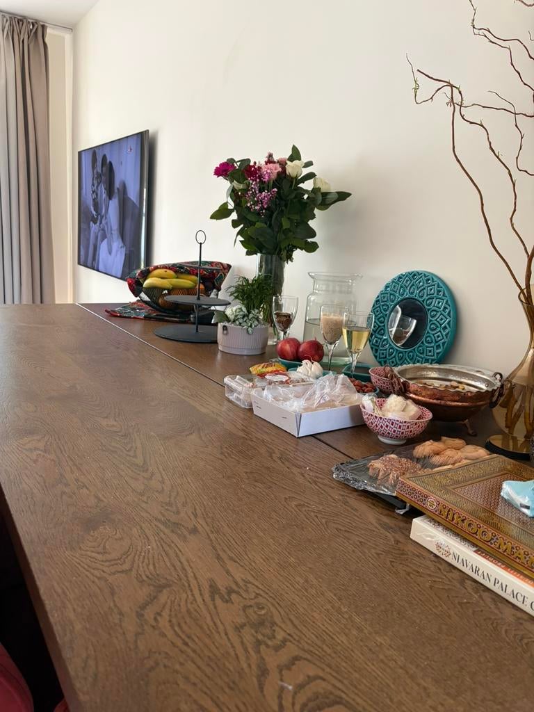 Ikea houten tafel, Ophalen, Bruin, 75 m² of meer, Scandinavisch, tijdloos, antiek
