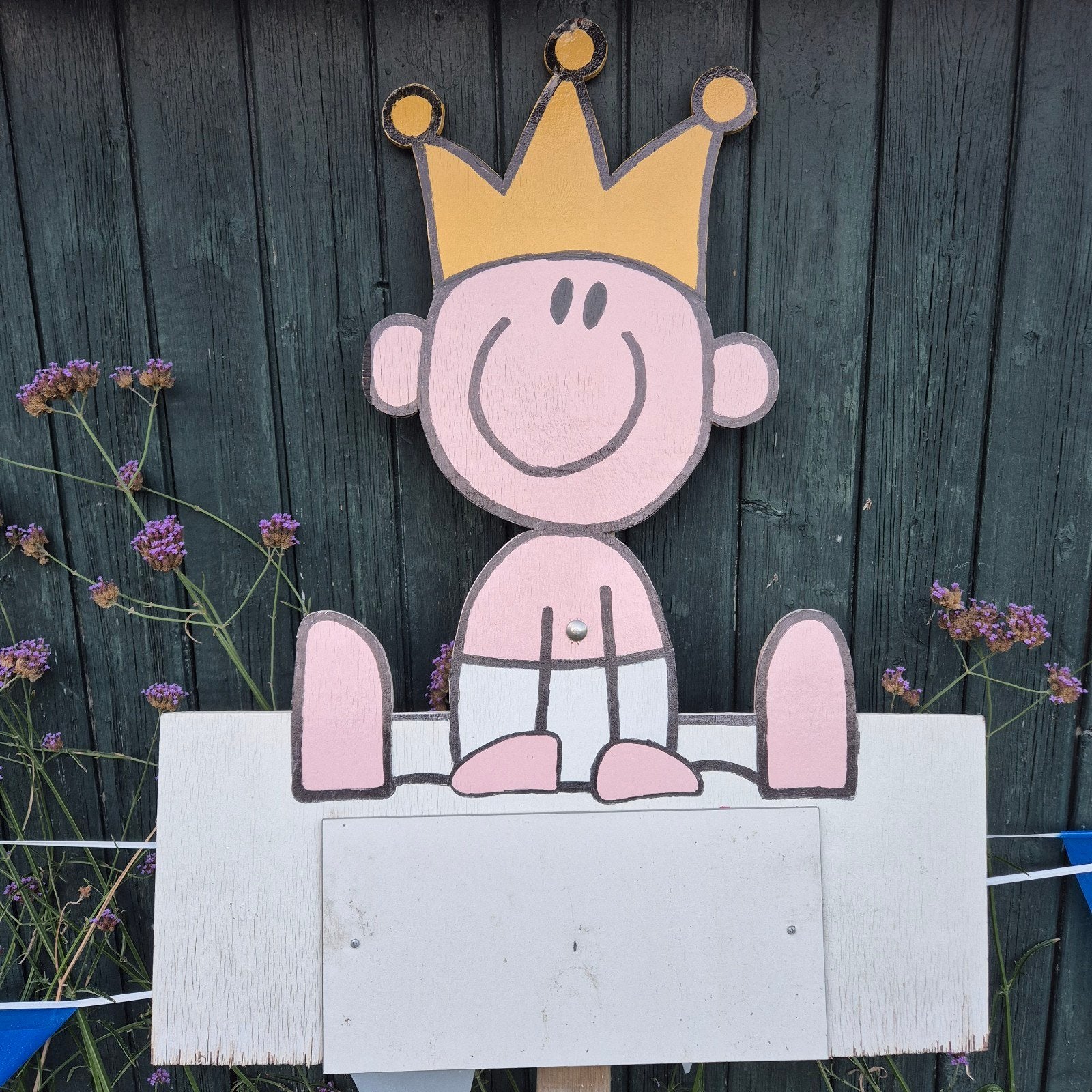 Geboortebord met afneembare naamplaat - Baby Prins, Ophalen