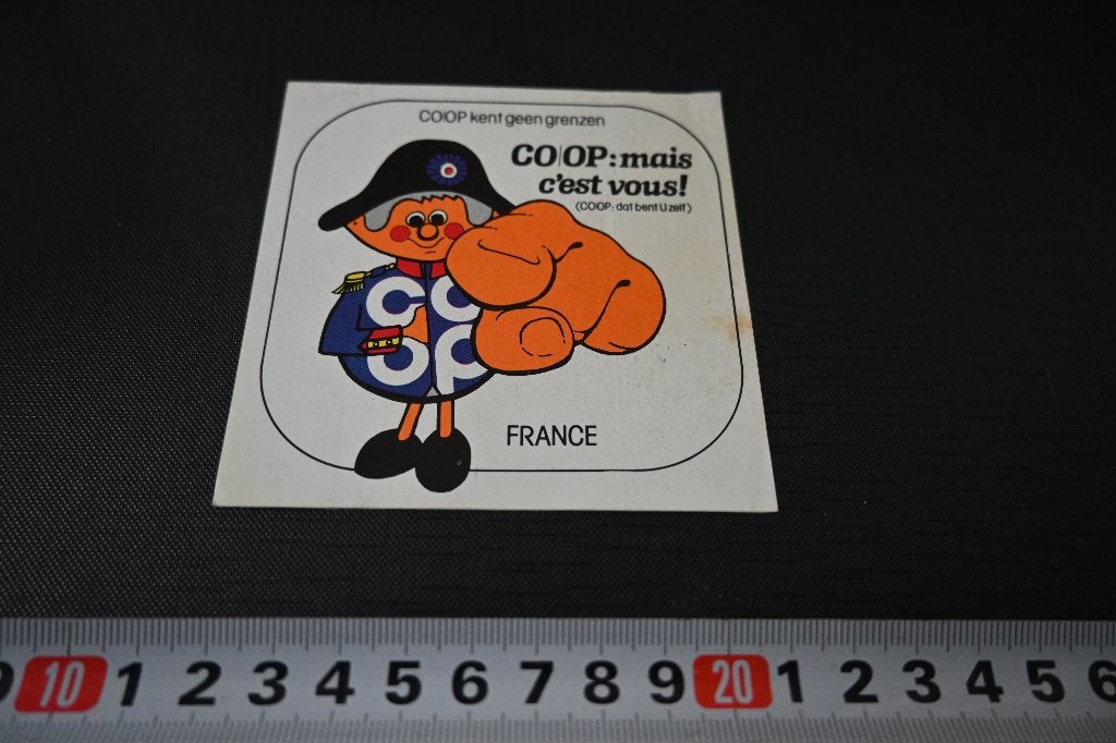 sticker Supermarkt COOP kent geen grenzen FRANCE, Ophalen of Verzenden, Zo goed als nieuw