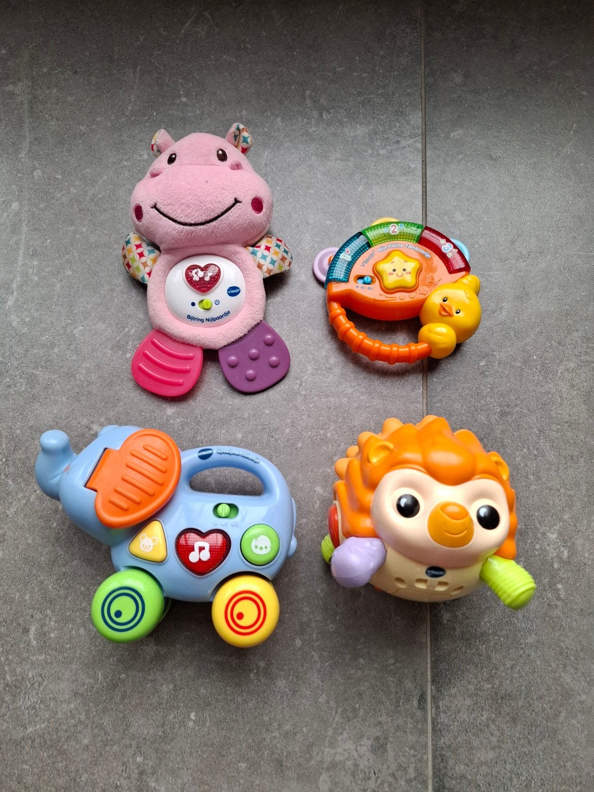 Vtech speelgoed 4 stuks, Ophalen of Verzenden, Gebruikt, 6 maanden tot 2 jaar