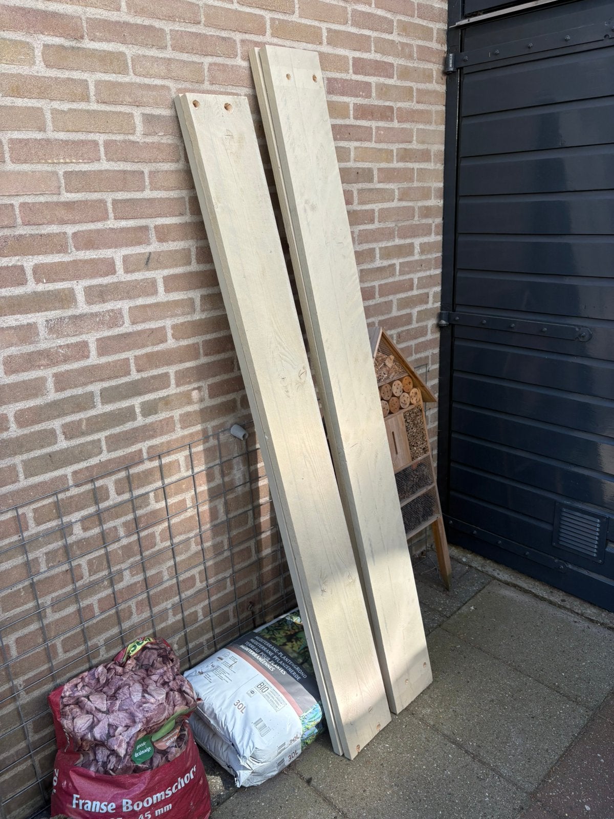 Steigerhouten planken en beugels, Ophalen, Gebruikt, Minder dan 25 mm, 200 tot 250 cm