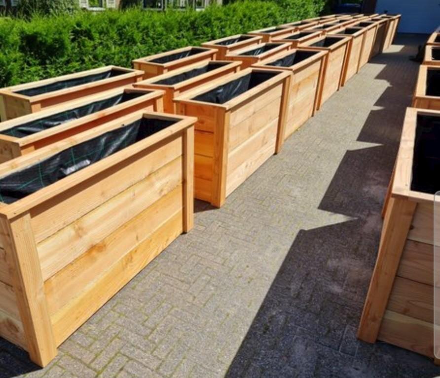 Bloembakken, Tuin en Terras, Ophalen of Verzenden, Nieuw, Hout