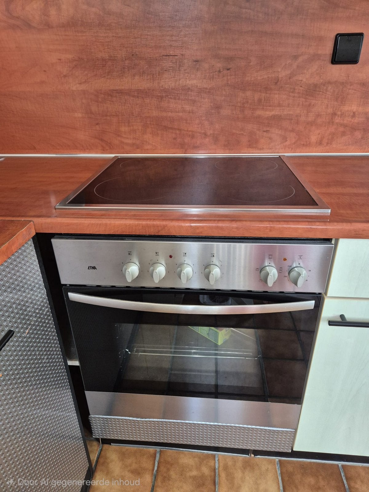 Etna inbouw oven en keramische kookplaat, Witgoed en Apparatuur, Ophalen, Gebruikt