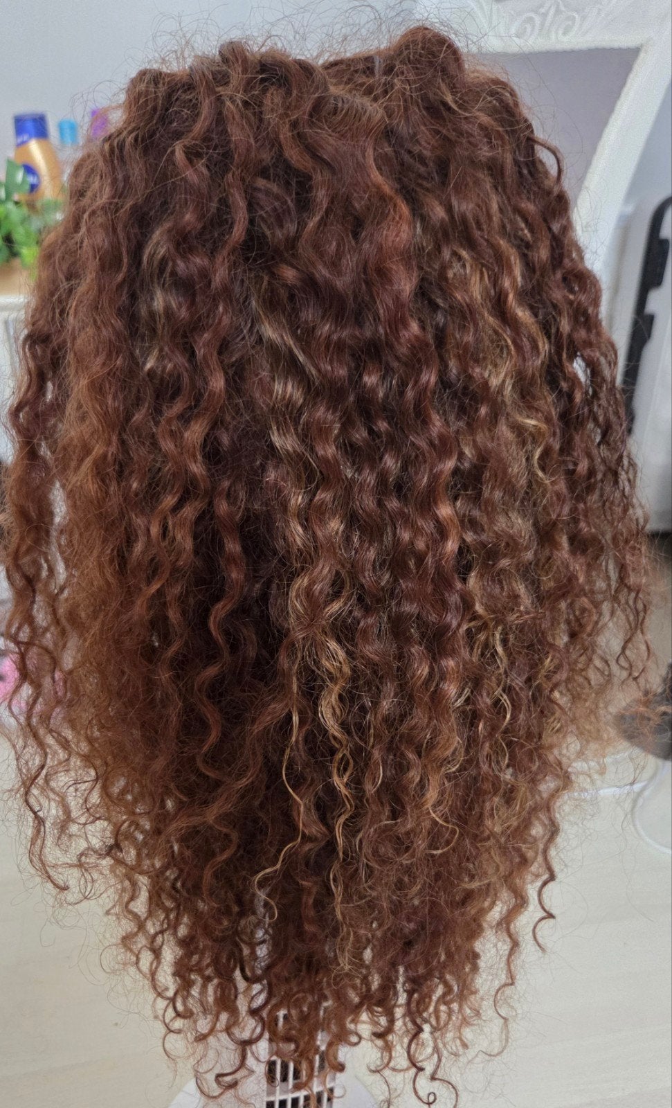 Pruik 26 inch 100% mensenhaar, Ophalen of Verzenden, Zo goed als nieuw, Pruik of Haarverlenging