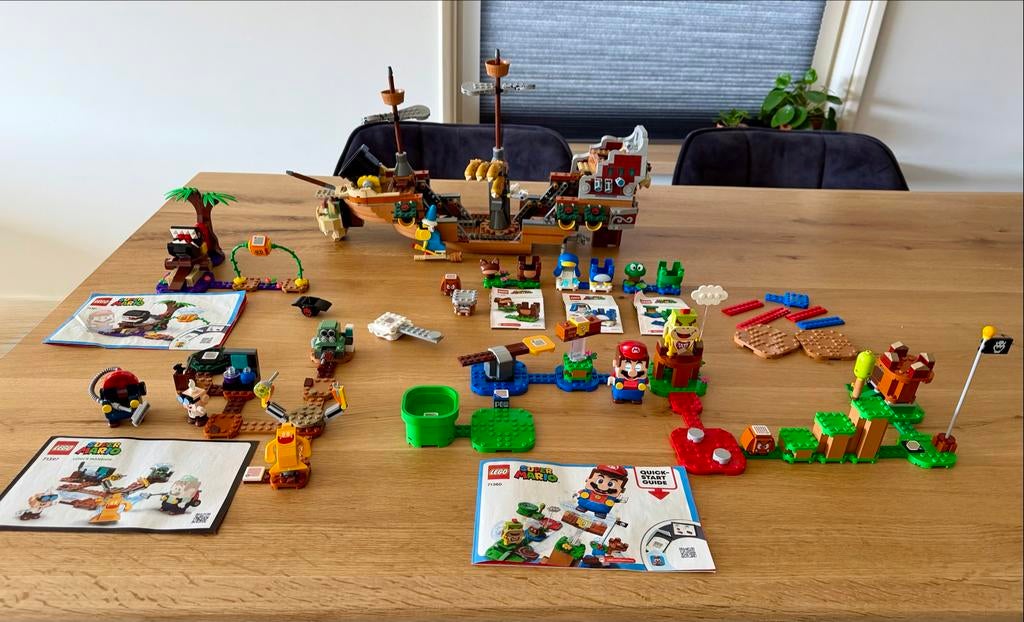 Diverse Lego Super Mario sets - Compleet met instructies, Lego, Ophalen of Verzenden, Zo goed als nieuw, Compleet