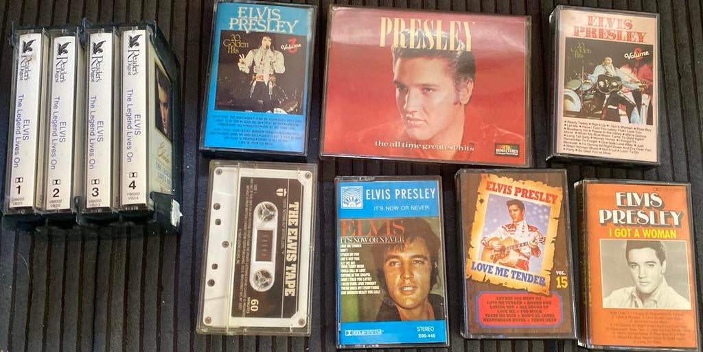 Elvis cassette bandjes, Cd's en Dvd's, Cassettebandjes, Ophalen of Verzenden, Zo goed als nieuw, Pop, 2 t/m 25 bandjes