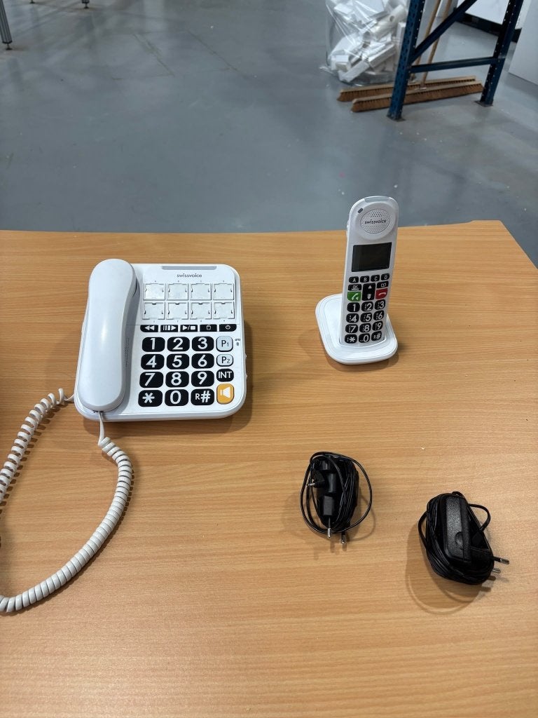 Swissvoice 3155 vaste telefoon met draadloze handset, Telecommunicatie, Ophalen, Zo goed als nieuw, 1 handset