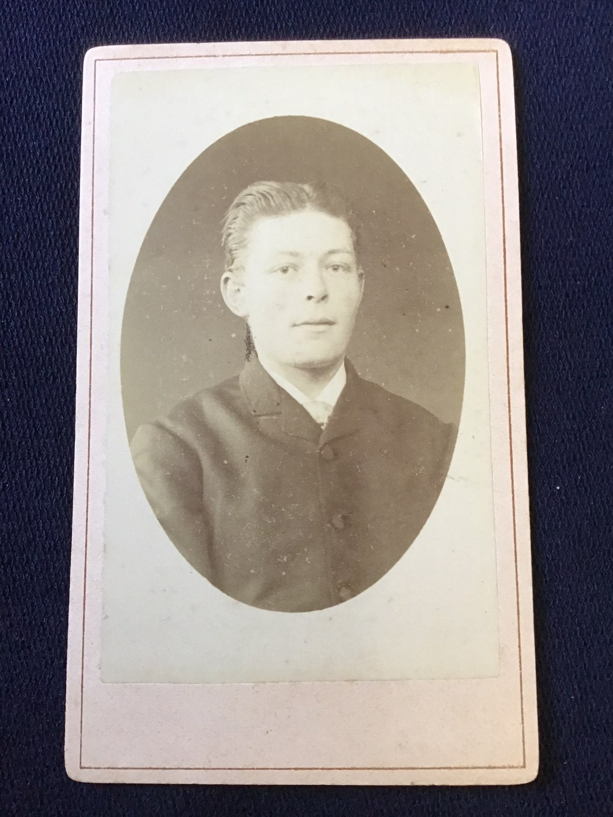 CDV, Jongeman, G.D. SIEWERS, HOORN, Carte de Visite, Ophalen of Verzenden, Voor 1940, Gebruikt, Foto
