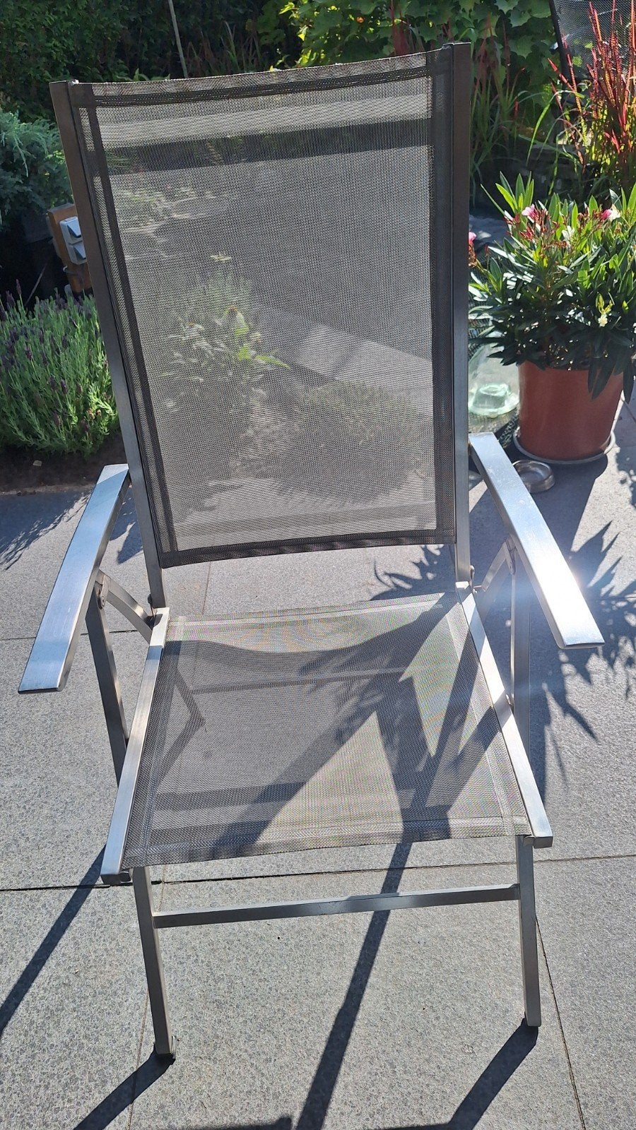 Aluminium zit/relaxstoel, Ophalen of Verzenden, Aluminium
