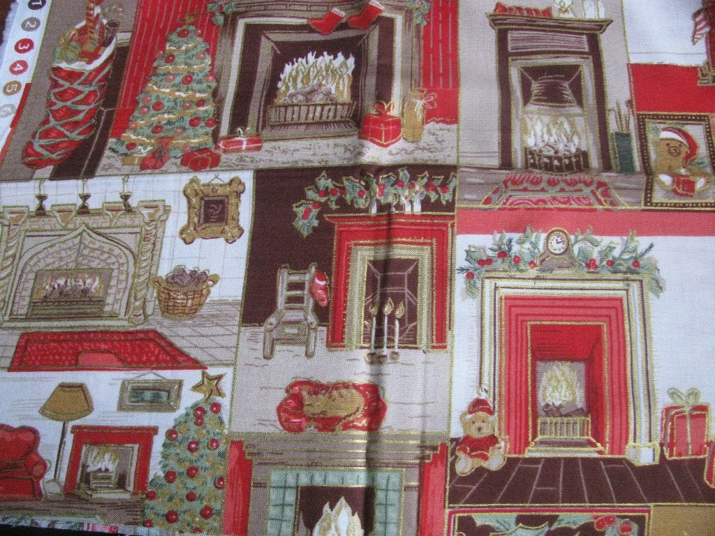 Restant Lap Stof / Creative Kraft - Beer Openhaard 48 x 56.5, Gebruikt, Verzenden, 30 tot 120 cm, Katoen
