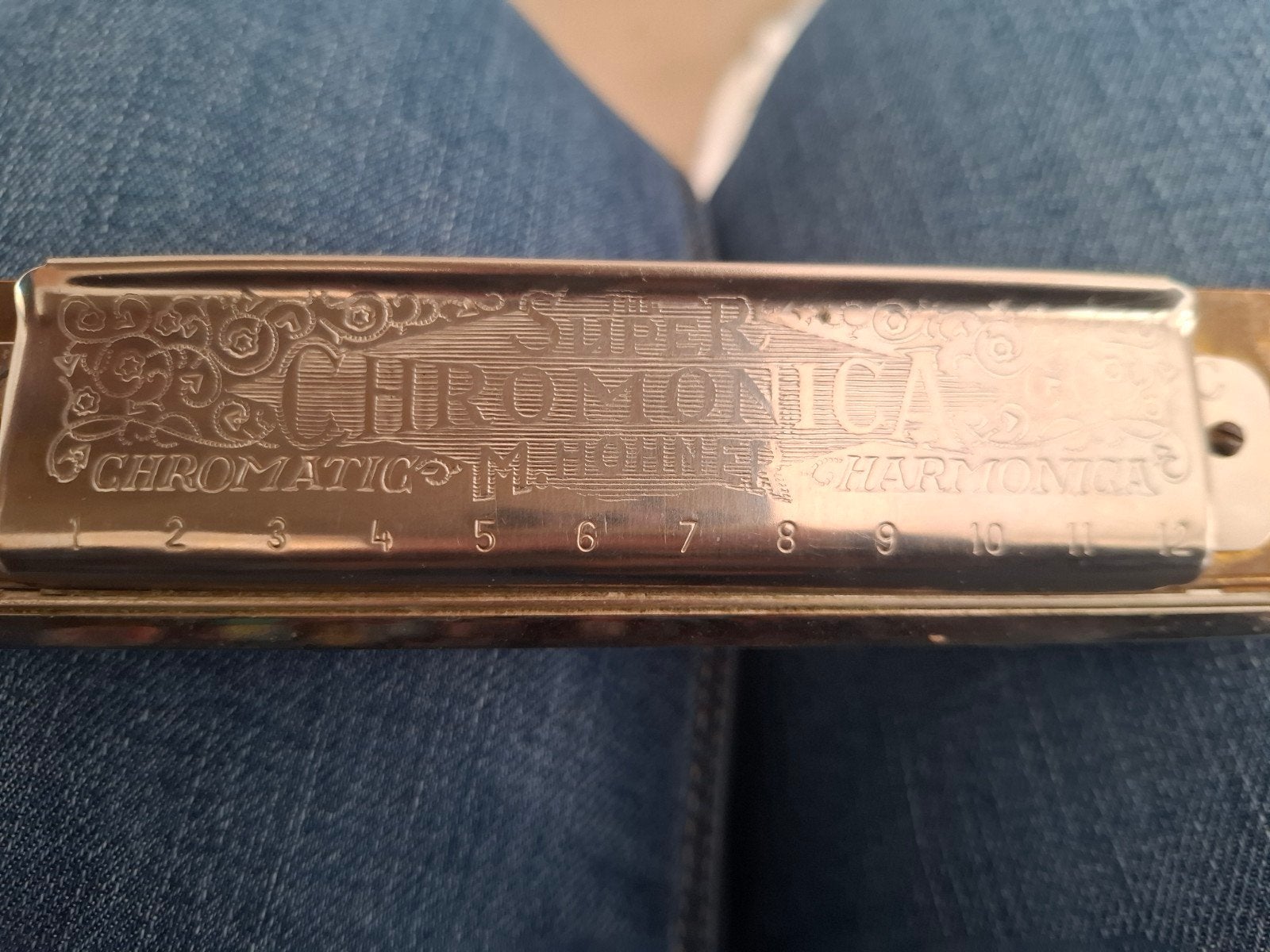 Mondharmonica Super Chromonica M. Hohner, Muziek en Instrumenten, Blaasinstrumenten | Mondharmonica's, Gebruikt, Chromatisch, Overige typen