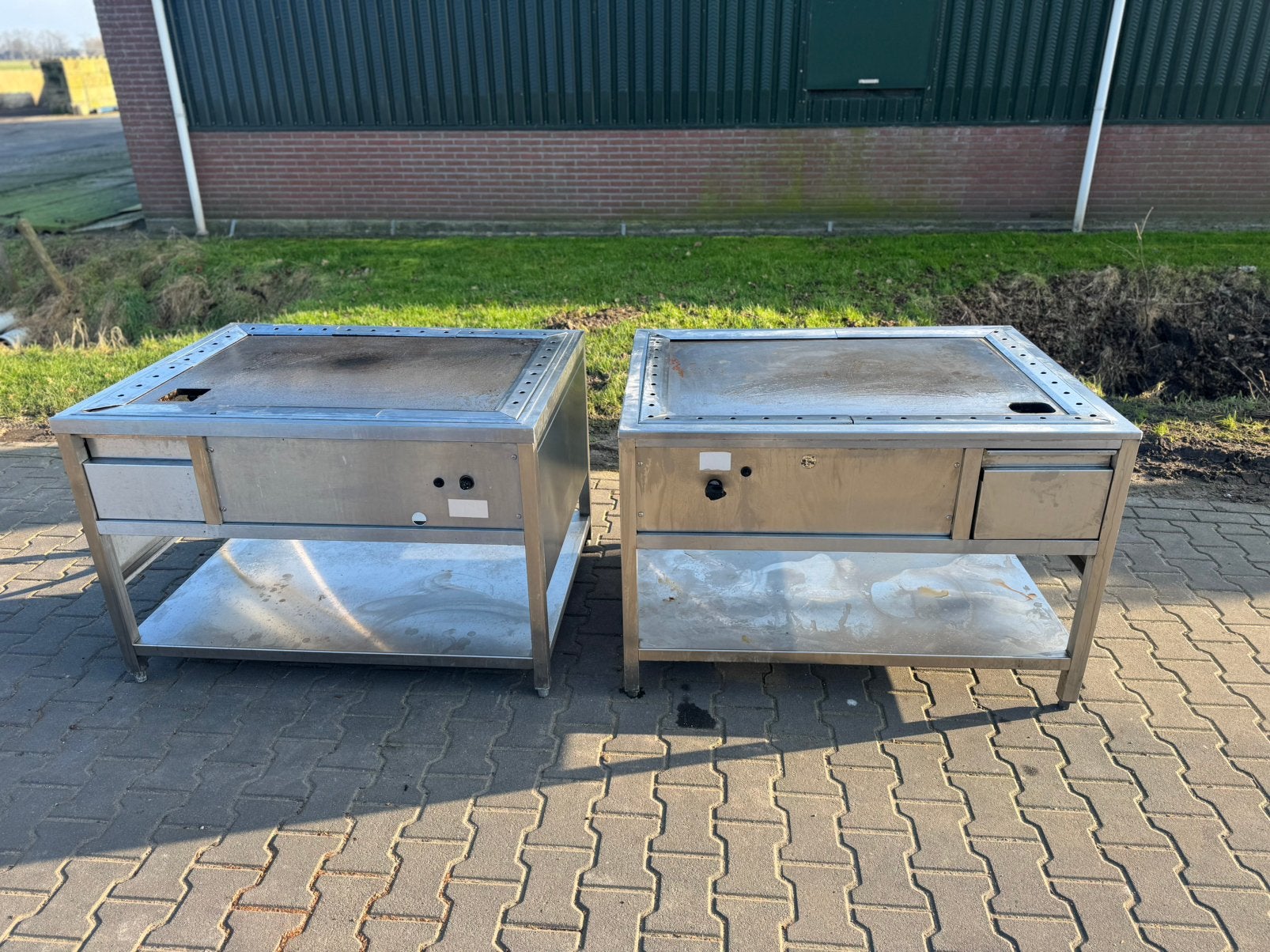 RVS teppanyaki 2x, Ophalen of Verzenden