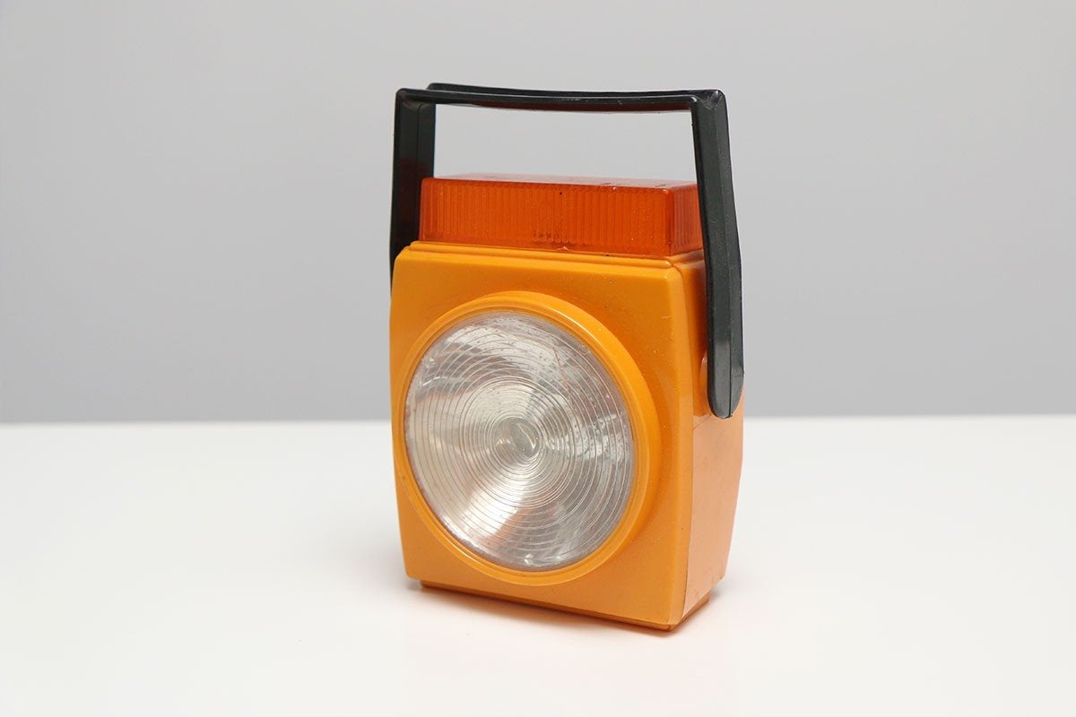 Vintage Pechlamp Oranje – NIEUW IN DOOS – Jaren 70, Ophalen of Verzenden, Nieuw