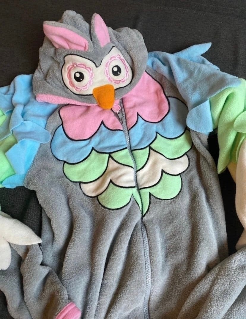 Schattige Uil Onesie Maat XS - Perfect voor Carnaval/Loungen, Kleding | Dames, Ophalen of Verzenden, Zo goed als nieuw, Maat 34 (XS) of kleiner