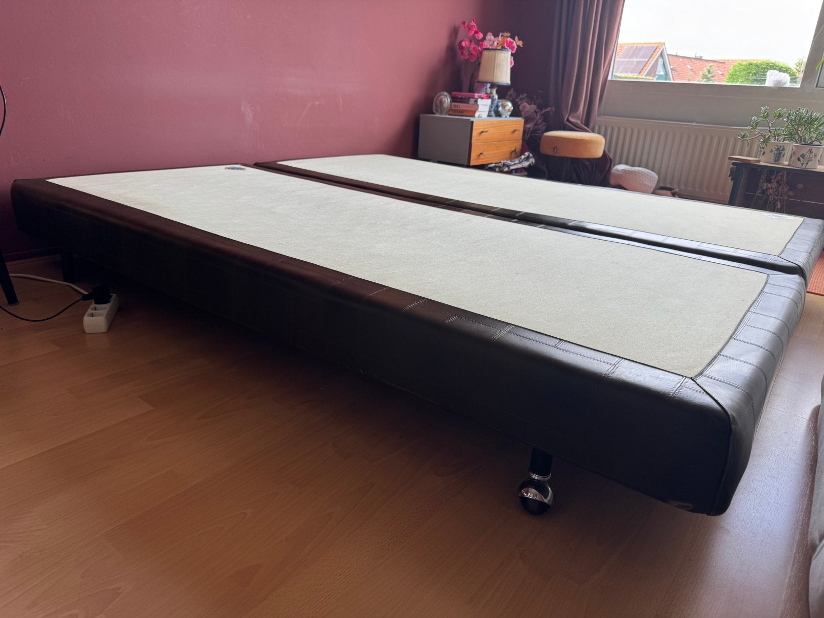 Boxspring bedbodem 2x 90 bij 200, Huis en Inrichting, Slaapkamer | Matrassen en Bedbodems, Ophalen, Zo goed als nieuw, Eenpersoons