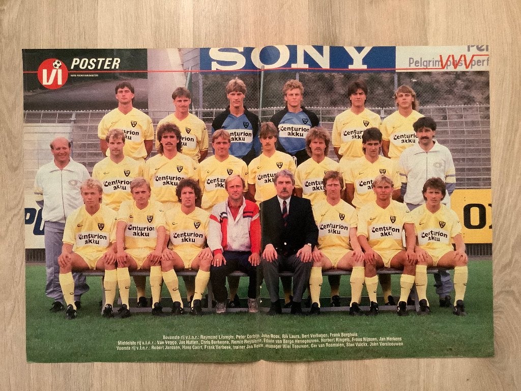 Poster VVV Half Jaren 80, Ophalen of Verzenden, Zo goed als nieuw, Overige binnenlandse clubs, Poster, Plaatje of Sticker