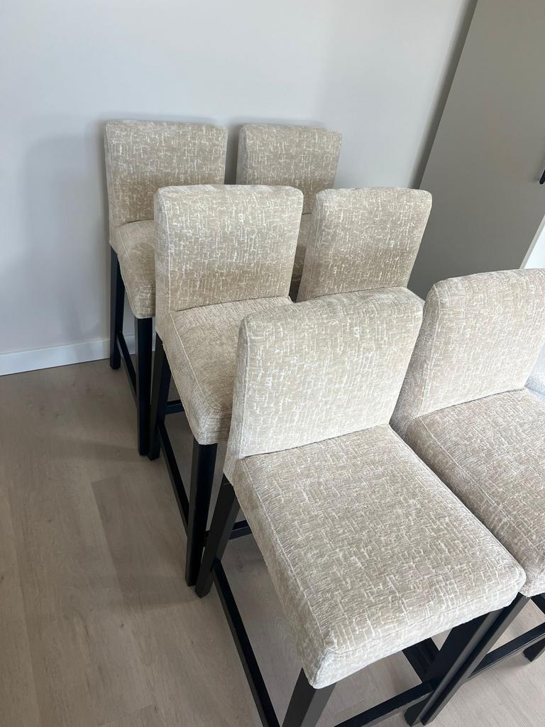 Set van 6 mooie barkrukken, Huis en Inrichting, Barkrukken, Ophalen, 90 cm of meer, Hout, Gebruikt