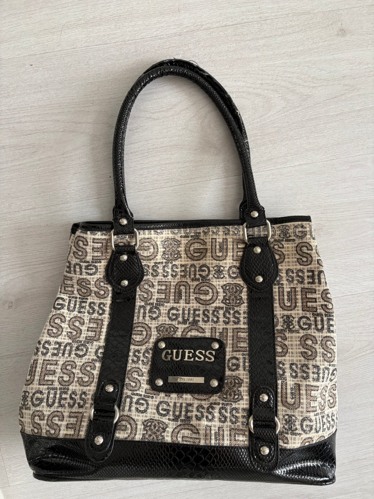 Guess, Ophalen of Verzenden, Nieuw, Beige, Handtas