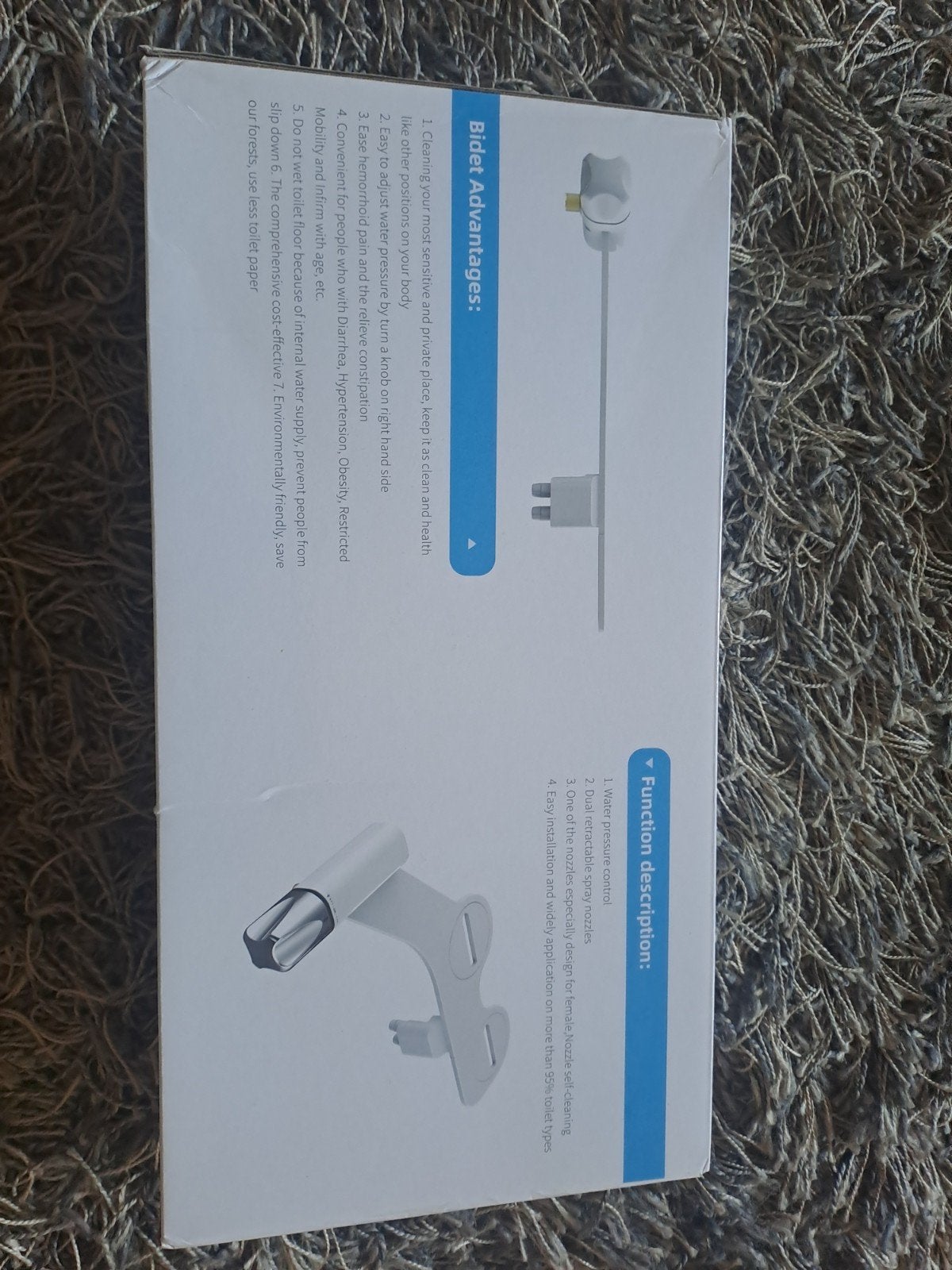 Nieuw in doos: Bidet opzetstuk voor toiletbril, Ophalen of Verzenden, Nieuw, Toilet