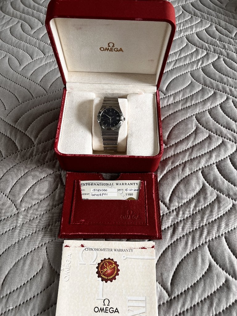 OMEGA Constallation Horlogeset Dames en Heren, Gebruikt, Staal, Polshorloge, Ophalen of Verzenden