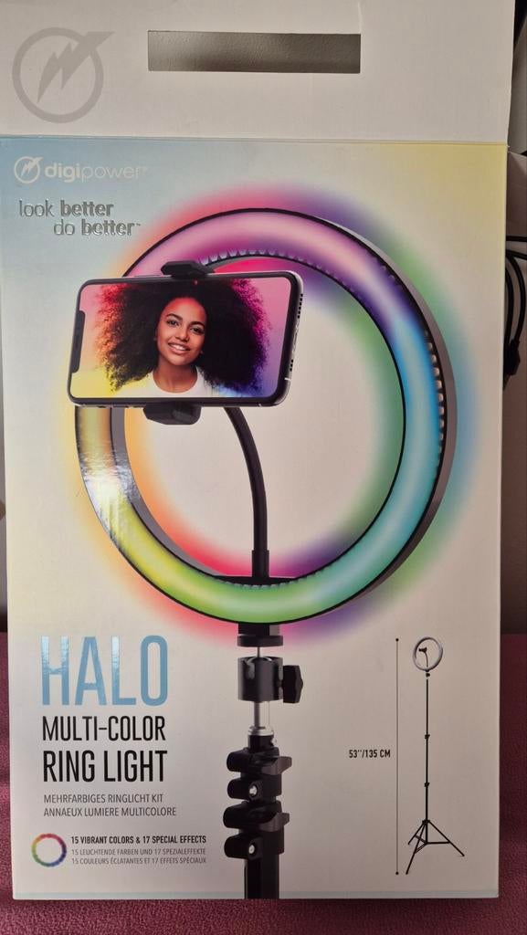 Multi Kleuren Ringlamp voor mobiel/gsm, Ophalen of Verzenden, Nieuw, Overige typen, Apple iPhone