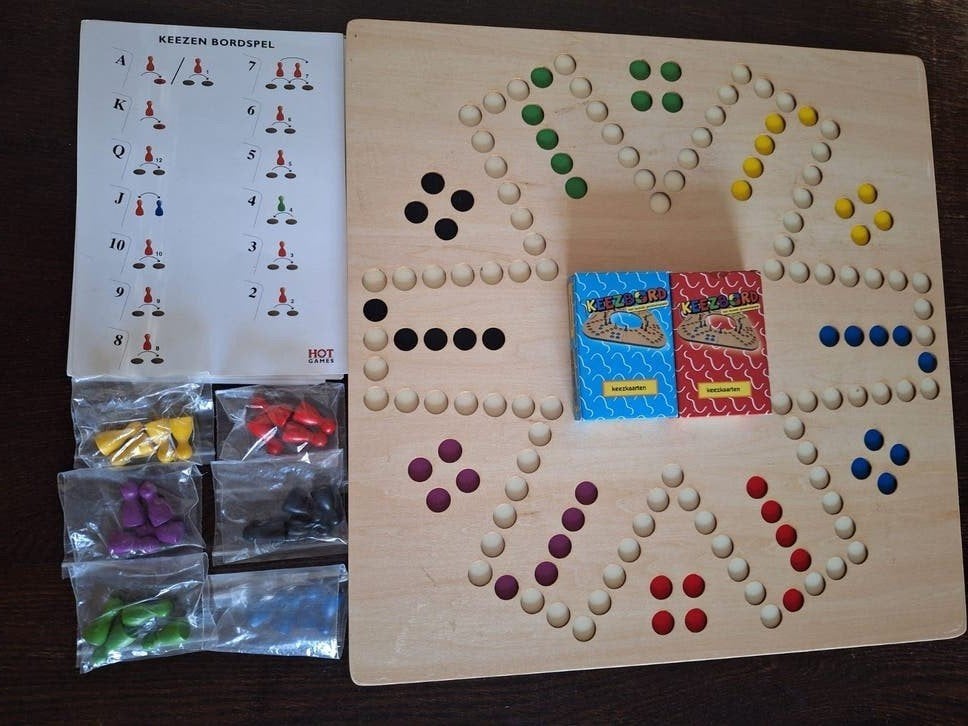 Keezen bordspel, Vijf spelers of meer, Ophalen of Verzenden, Gebruikt, Hot Games