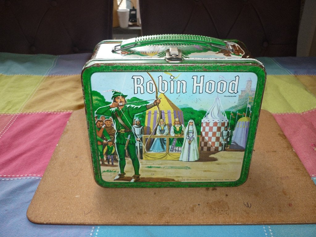 Vintage Robin Hood lunchbox zonder thermos is mooie staat, Ophalen of Verzenden, Zo goed als nieuw, Overige
