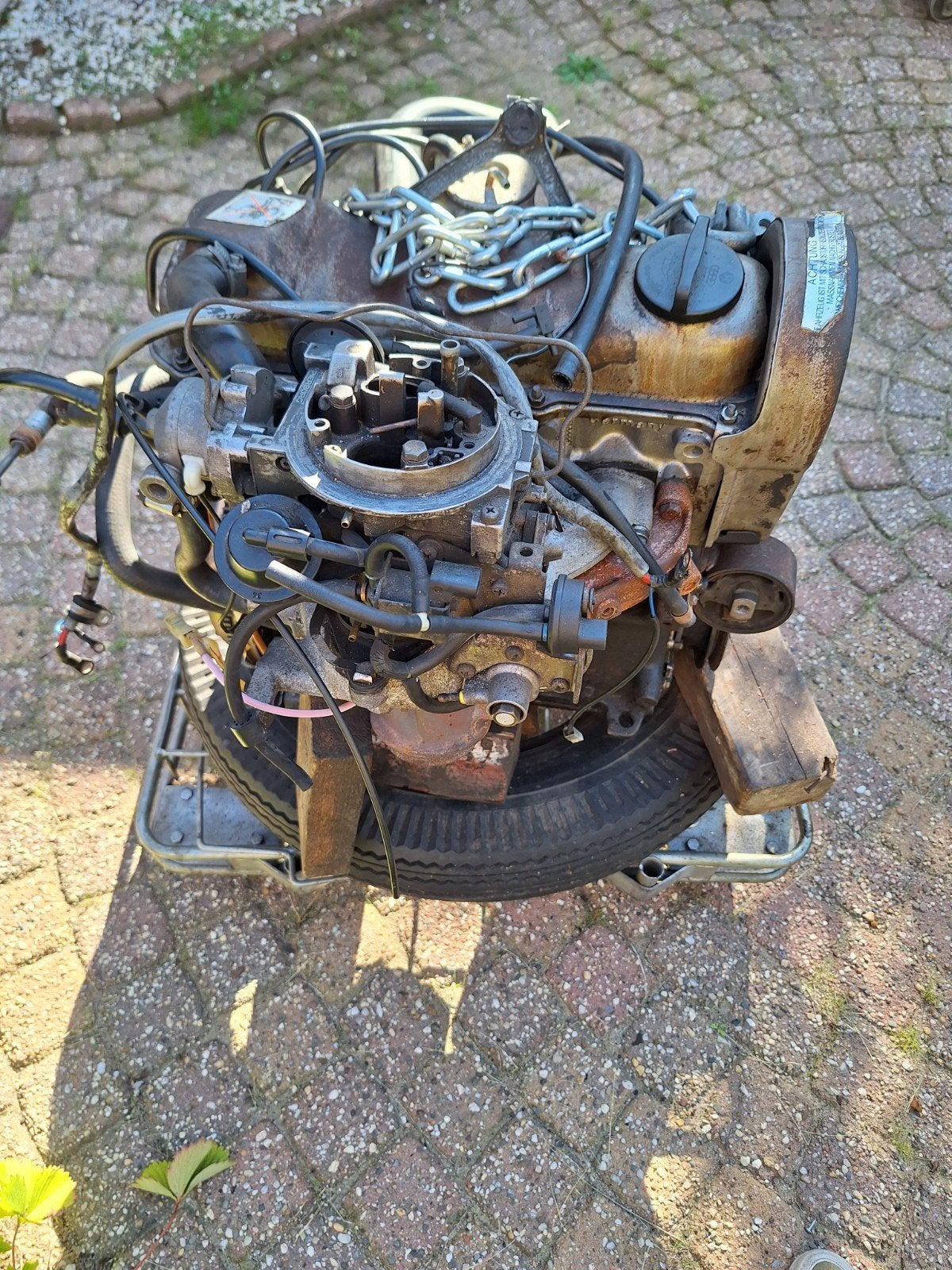 volkswagen vw golf caddy mk1 motor 1.8 versnellingsbak 4en5, Ophalen, Gebruikt, Oldtimer onderdelen