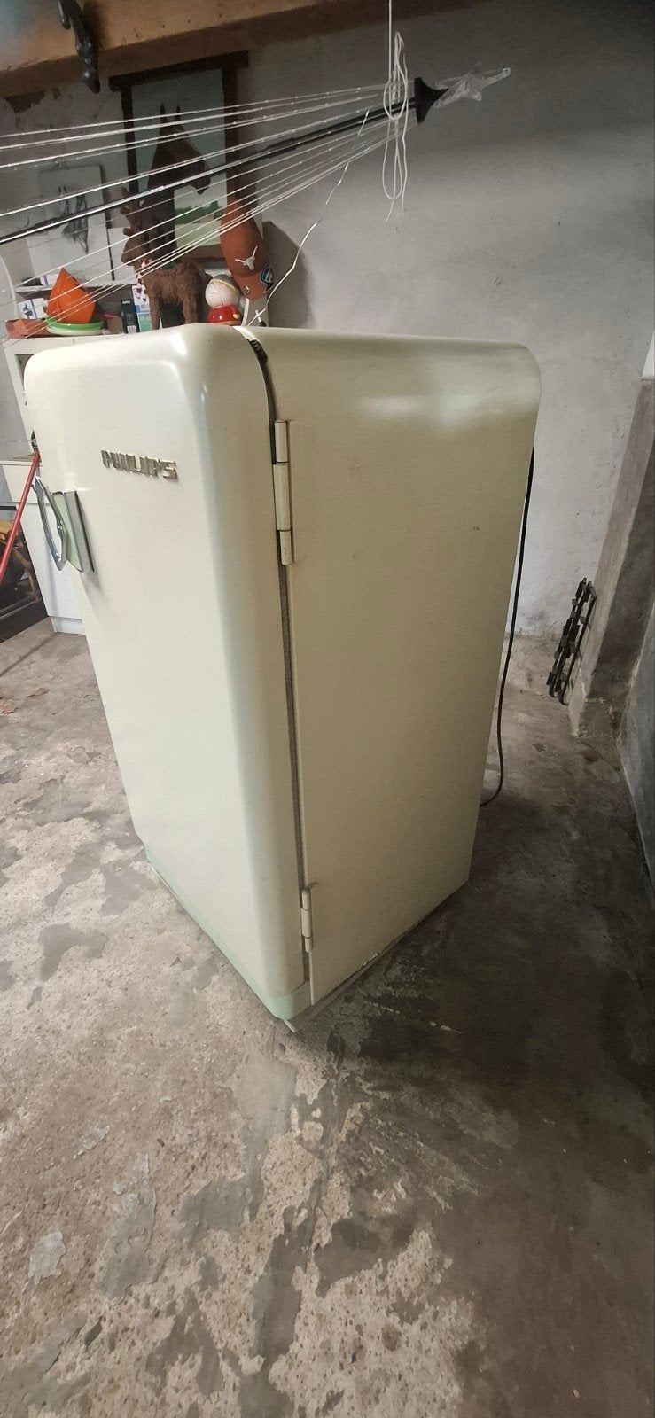 Vintage Philips koelkast - werkend, 85 tot 120 cm, Gebruikt, Ophalen of Verzenden, Minder dan 75 liter