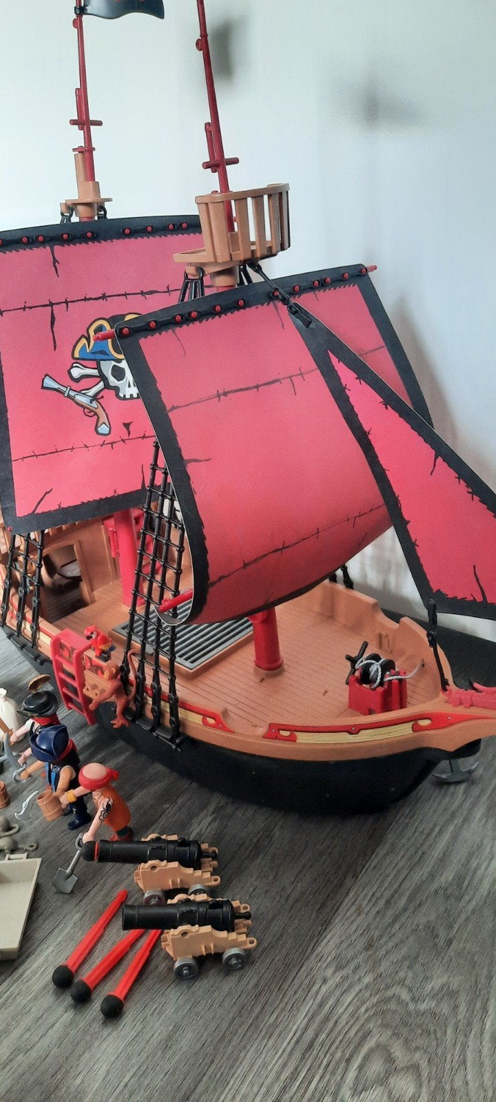 heel mooi compleet piratenschip van playmobil, Kinderen en Baby's, Ophalen of Verzenden, Zo goed als nieuw